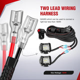Wiring Harness Kit Nylon 16 AWG 2 Leads 12V Motorcycle Handlebar Switch On Off Power Relay Blade Fuse for LED Light Bar Off Road Lights on Motorcycles Bicycles ATV UTV