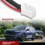 4 Pin Trailer Wiring Harness Kit 56370 Vehicle Standard 4 Way Connector Custom for 2017 2018 2019 2020 2021 2022 2023 2024 2025 Honda CRV CR-V Simple Fit Tow Hitch Harness