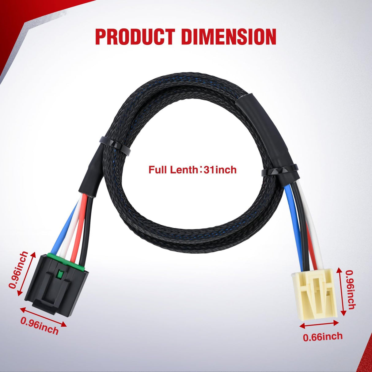 Wiring Harness Kit Brake Controller Wiring Harness Adapter for Select 2014-2020 GM Sierra and Chevrolet Silverado 1500 2500HD 3500HD GMC Yukon Chevy Suburban Tahoe Cadillac Escalade