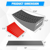 RV Leveler - 2 Pack Camper Leveling Blocks Ramp Support Dual Axles, Up to 35,000lbs, Fast RV Accessories Leveling System for Travel Trailer, Motorhome - Red