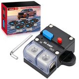 80 Amp Circuit Breaker w/Manual Reset 12V-42V Overload Protection | Resettable Switch Trolling Motor Auto Car Stereo Audio Inline Fuse Block Holders Inverter for Automotive RV Marine Boat