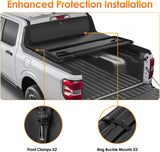 Soft Tri-fold Truck Bed Tonneau Cover Compatible with Honda Ridgeline 2017 2018 2019 2020 2021 2022 2023 2024 2025-5ft