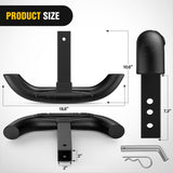 Tow Hitch Step 2 inch Receiver Heavy Duty Steel Rear Bumper Guard | for Pickup Truck SUV Van Universal 350lbs Capacity Wide Non Slip Trailer Hitch Step Bar with 5/8 inch Pin Clip