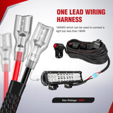 Wiring Harness Kit Nylon 16 AWG 1 Lead 12V Motorcycle Handlebar Switch On Off Power Relay Blade Fuse for LED Light Bar Off Road Lights on Motorcycles Bicycles ATV UTV