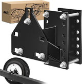 Spare Tire Carrier 3-Nuts Design Boat Trailer Carrier Bracket Utility Trailer Accessories Fits 4 & 5 & 6 Lugs Trailer Wheels on 4 Inch 4.5 Inch 4.75 Inch 5 Inch 5.5 Inchand 6 InchBolt Patterns 150 Lbs
