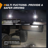 2PCS LED Interior Door Panel Light Courtesy Warning Lights White Beam Plug and Play Compatible with Chevy GMC C/K Silverado Sierra 1500 2500 3500 HD Suburban Cadillac Escalade Hummer H2