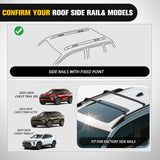 Roof Rack Cross Bars Compatible with 2023 2024 Chevrolet Chevy Trax 2RS ACTIV LT with Side Rails, Adjustable Aluminum Less Wind Noise Car Crossbars for Cargo Carrier Luggage Kayak Snowboard
