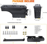 Truck Bed Tool Box Right Passenger Side Truck Tool Box Fit for Ford F-250/350 Super Duty 1999-2016 ABS Swing Case Truck Bed Storage Box with Lockable Lid Waterproof Wheel Well Toolbox Balck