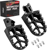 Motorcycle Foot Pegs Dirt Bike Footpegs Fit for Surron Light Bee X/S E Ride Pro SS CRF150F CRF230F CRF250F X160 X260 KDX200 XR125L XR150L Heavy Duty CNC Foot Rests Pegs Pedal, Black
