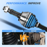 CV Axle Shaft Assembly Compatible with 2008 2009 2010 2011 2012 2013 Nissan Rogue 2014-2015 Nissan Rogue Select Half-Shaft Assemblies Replacement Front Wheel Driver and Passenger Side