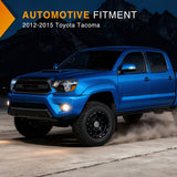 Fog Lights Assembly Compatible with 2012 2013 2014 2015 Toyota Tacoma Clear Lens Driver and Passenger Side H11 12V 55W Bulbs