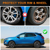 Wheel Cover Hubcaps 17 Inch Compatible with Chevy Chevrolet Equinox 2018 2019 2020 2021 Hub Caps 17 inch Set of 4 Rim Covers Protector Wheel Replacement 84450624 ABS PC 10 Spoke Style Black