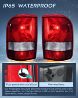 Taillight Assembly Compatible with 1993 1994 1995 1996 1997 Ford Ranger Dark Red Tail Light OE Style Rear Lamp Replacement Driver and Passenger Side