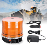 18LED Amber Magnetic Beacon Light Wireless Rotating Powered Emergency Hazard Warning Safety Flashing Roof Top Strobe Lights for Car Truck Snow Plows Forklift Trailer Security Vehicles