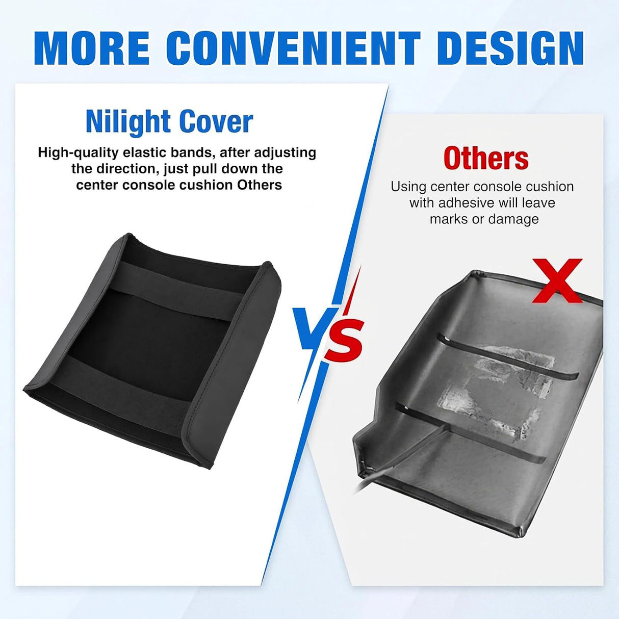 Center Console Cover for Ford F150 2021-2025 2026 Armrest Cushion | Nappa Leather Armrest Cover for Ford Car Accessories Waterproof Middle Console Cushion (Only fit for Work Surface Console)