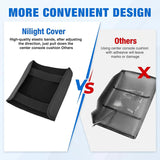 Center Console Cover for Ford F150 2021-2025 2026 Armrest Cushion | Nappa Leather Armrest Cover for Ford Car Accessories Waterproof Middle Console Cushion (Only fit for Work Surface Console)