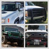 Light Bar Cover for 4 Inch LED Pods, 2 PCS Black Protective Durable Polycarbonate Lens Waterproof Dustproof Scratch-Proof for Double-Row Off Road Driving Lighting
