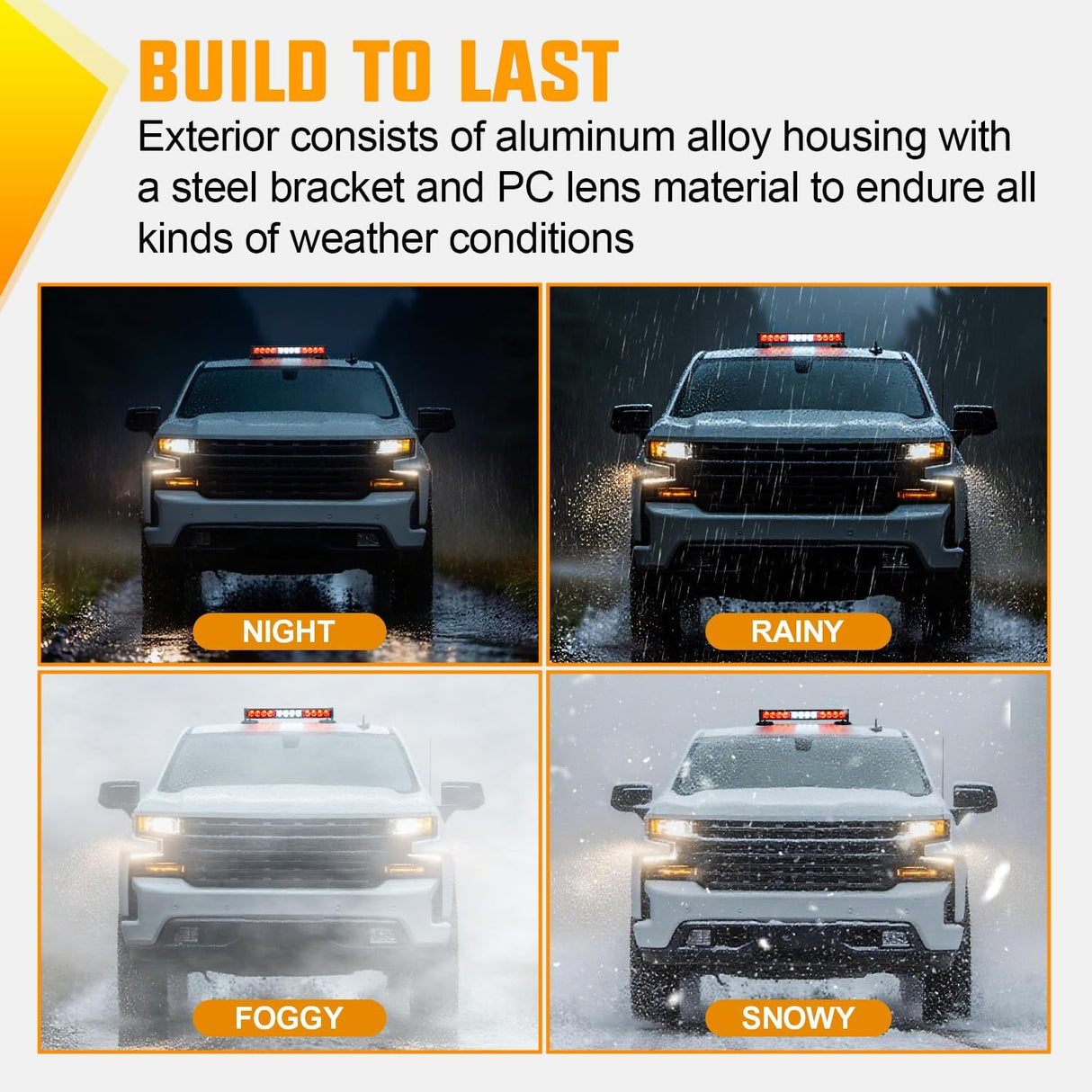 12LED Wireless Emergency Strobe Light Red White 14 Inch Magnetic Mount Mini Light Bar 12V Rooftop Powered Hazard Warning Flashing Lights for Car Truck Trailer Snow Plow Construction Vehicles