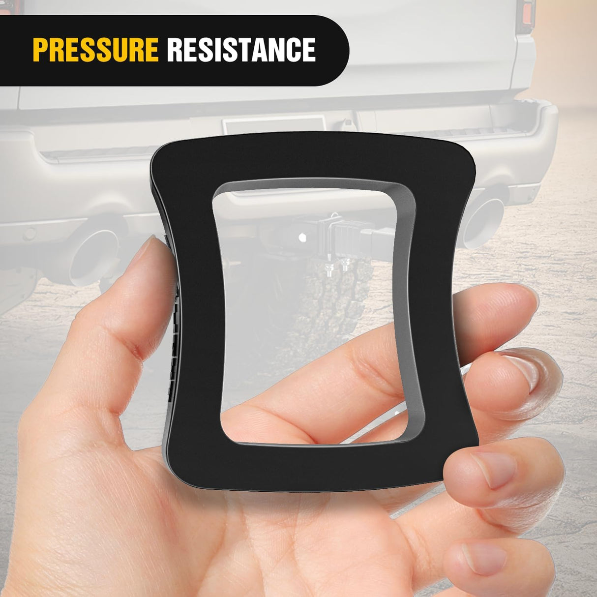 6 Pack-Multiple Size Combination 2Inch Hitch Receiver Silencer Pad Reduce Rattle and Noise Between Receivers and Tow Hitches Fits for 2Inch Trailer Hitch Receiver