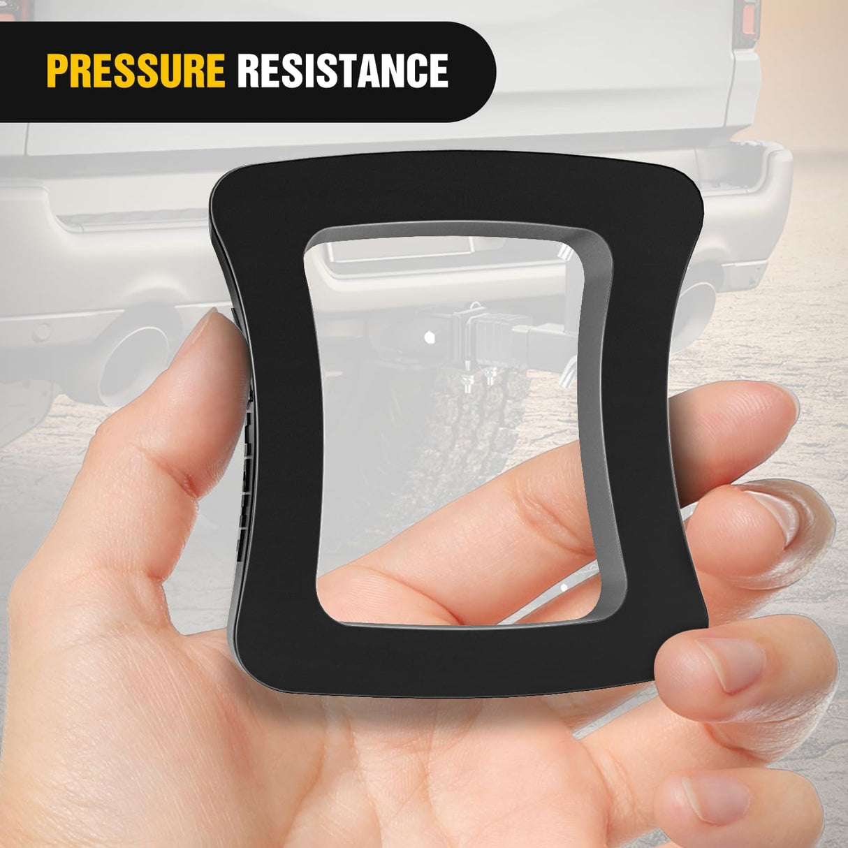 6 Pack-Multiple Size Combination 2.5Inch Hitch Receiver Silencer Pad Reduce Rattle and Noise Between Receivers and Tow Hitches Fits for 2.5Inch Trailer Hitch Receiver