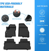TPE Floor Mats for Chevy Bolt EV 2017 2018 2019 2020 2021 2022 2023, All Weather Custom Fit Heavy Duty Floor Liners