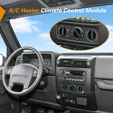 A/C Heater Climate Control Module Switch Panel | Compatible with 2007 2008 2009 2010 Jeep Wrangler JK 3.8L V6 Truck Replacement Air Conditioning Panel