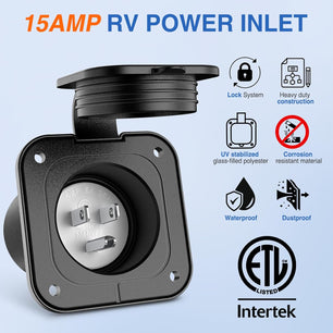 15AMP RV Power Inlet Nilight
