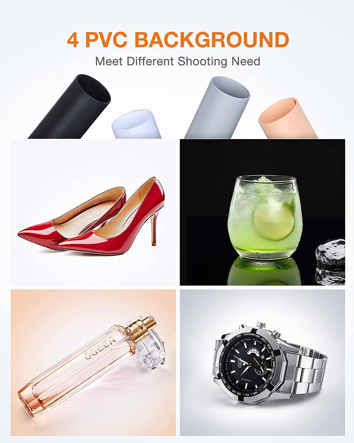 Light Boxes Photo Light Box, 24x24x24 inch Portable Lighting Tent Kit Brightness Adjustable Studio Photography Booth with 126 Large LED Lights CRI95+ with 4 Background for Large Items Shooting