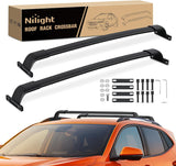 Roof Rack Cross Bars Compatible with 2023 2024 Chevrolet Chevy Trax 2RS ACTIV LT with Side Rails, Adjustable Aluminum Less Wind Noise Car Crossbars for Cargo Carrier Luggage Kayak Snowboard