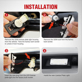 License Plate Lights Compatible with 2012 2013 2014 2015 2016 2017 2018 2019 2020 TOYOTA 86 with Black housing 6000K White 2PCS Pack