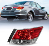 Taillight Assembly Compatible with 2008 2009 2010 2011 2012 Honda Accord Sedan Tail Lights Rear Lamp Replacement OE Style Passenger Side w/Bulbs