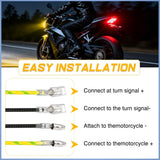 Motorcycle LED CANbus Decoder, 14W Anti-Flickering Harness Load Resistor Turn Signal Error Canceller, Pack of 2