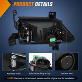 Fog Lights Assembly Compatible with 2006 2007 2008 Honda Pilot w/H11 12V 55W Bulbs Clear Lens Driver and Passenger Side
