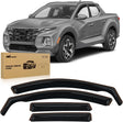 Vent Window Visors for Hyundai Santa Cruz 2022 2023 2024 2025 2026，Inside Mount Rain Guards, Smoke Tinted Window Deflectors, Wind & Rain Protection-4PCS