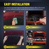 Under Hood Light Strip 21 LED Waterproof Underhood Work Lights with On/Off Switch Blade Fuse Engine Bay Repair Lamp White 12V for Car Truck SUV