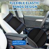 Center Console Cover Fit for 2017-2023 Tesla Model 3 2020 2021 2022 2023 Model Y PVC Leather Middle Console Cover Tesla Model 3/Y Car Center Console Cushion Pad Car Armrest Box Cover-Black
