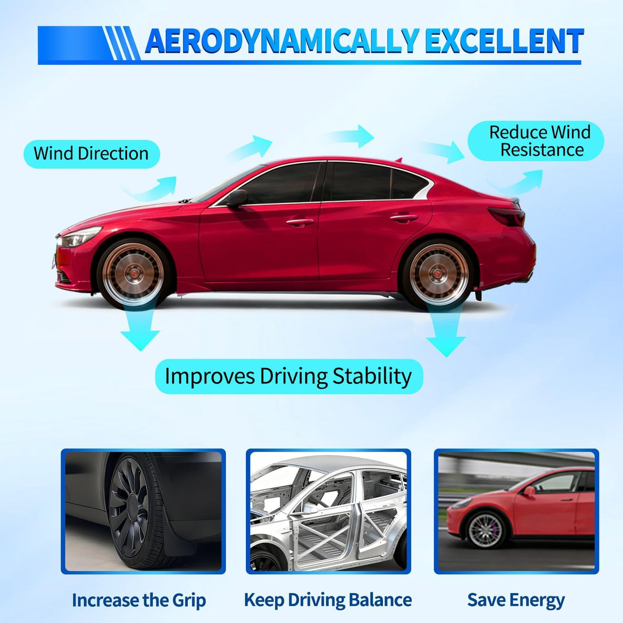 Spoiler Fit for Infiniti Q50 4 Door Sedan 2014 2015 2016 2017 2018 2019 2020 2021 2022 2023 2024 Spoilers for Cars Rear Spoiler Wing ABS Rear Trunk Lip Accessories, Carbon Fiber Pattern Black