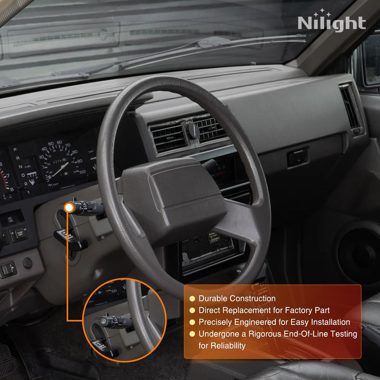 1986-1993 Nissan Pickup D21 Pathfinder 1986 Nissan 720 1987-1990 Sentra 1987-1989 Stanza Combination Lever Turn Signal Switch Nilight