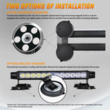 14.5 Inch 30LED Strobe Light Bar Double Side Rooftop Blue White