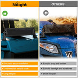 13.5 Inch Spot Flood Combo LED Light Bar Black Cover | Protective Durable Polycarbonate Lens, Waterproof Dustproof Scratch-Proof for Side-Mounted Bumper Off Road Driving Fog Lamp