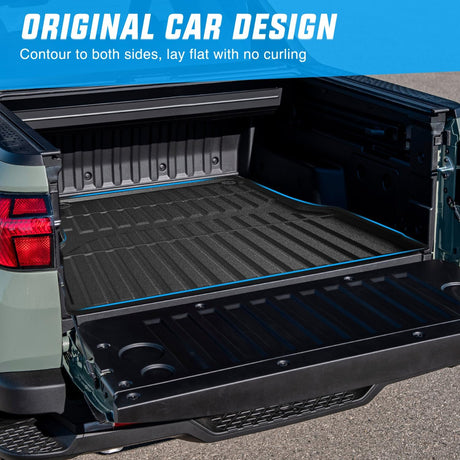 Truck Bed Mat 4.3 FT for 22-25 Hyundai Santa Cruz, TPE Heavy-Duty Pick-up Bed Liner for Hyundai Santa Cruz 2022 2023 2024 2025, Anti-Slip Texture, All Weather Protection