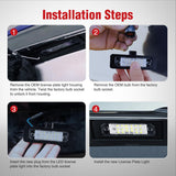 License Plate Lights Compatible with 2010 2011 2012 2013 2014 Ford Mustang 2008 2009 Ford Mercury Sable 2014 2015 Ford Edge 2010-2018 Ford Taurus with Black housing 6000K White 2PCS Pack