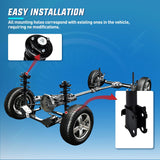 Front and Rear Struts Shocks Complete Assembly Kit Fit for Honda Pilot 2003-2008 Acura MDX 2001 2002, Pair Front Struts Coil Spring & 2 Rear Shock Absorber Replace OE#171451 171452 37246, 4PCS