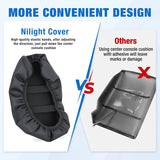 Center Console Cover for Hyundai Sonata 2015-2019 Armrest Cushion | for Sonata 2015 2016 2017 2018 2019 Nappa Leather Armrest Cover for Car Waterproof Center Console Pad Protector, Black