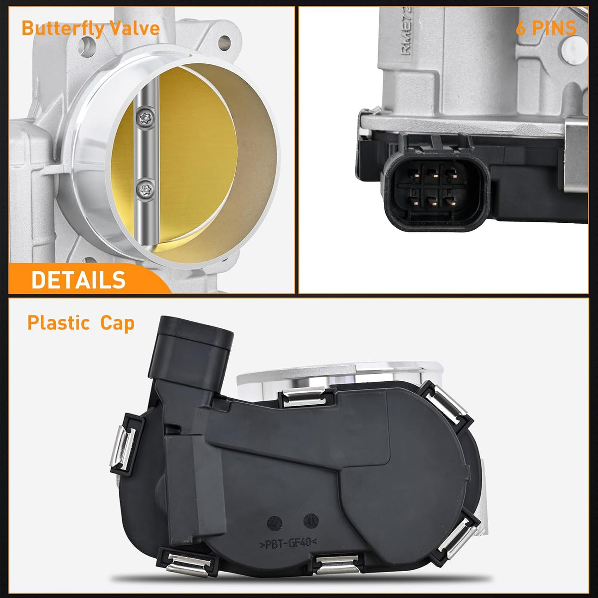 Electronic Throttle Body for Chevy Impala 2006-2011, Pontiac G6 2006-2010, Chevy Equinox 2007-2009, Replacement Throttle Body, #12609500 977-008