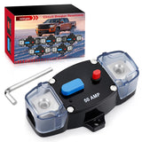 Circuit Breaker 50 Amp w/Manual Reset 12V-42V Overload Protection | Resettable Switch Trolling Motor Auto Car Stereo Audio Inline Fuse Block Holders Inverter for Automotive RV Marine Boat