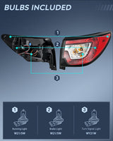 Taillight Assembly Compatible with 2013 2014 2015 2016 2017 Chevy Traverse Tail Light Replacement OE Style Passenger Side with Bulbs
