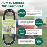 954-04060C 954-04060B Deck Belt for Troy Bilt Cub Cadet 42 inch Deck Belts Length 96.5 Inch for MTD Craftsman John Deere TroyBilt Riding Lawn Tractor Mower Replaces 954-0467A 754-04060B 754-04060C