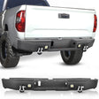 Front Bumper Nilight Rear Step Bumper for 2014 2015 2016 2017 2018 2019 2020 2021 Toyota Tundra Full Width Pickup Truck Rear Step Textured Black Steel with 2X Upgraded 18W LED Lights D-Rings, 2 Years Warranty