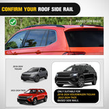 Roof Rack Cross Bars Compatible with 2018-2024 VW Volkswagen Tiguan & Taos 2022 2023 2024 with Side Rails, Adjustable Aluminum Car Crossbars for Cargo Carrier Luggage Box Kayak Tent Snowboard